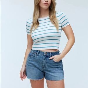 Madewell High Rise Jean Shorts
